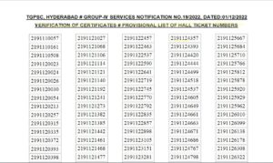 Read more about the article GROUP-IV CERTIFICATES VERIFICATION OF Hall tickets pdf 2024 List : Download Now !