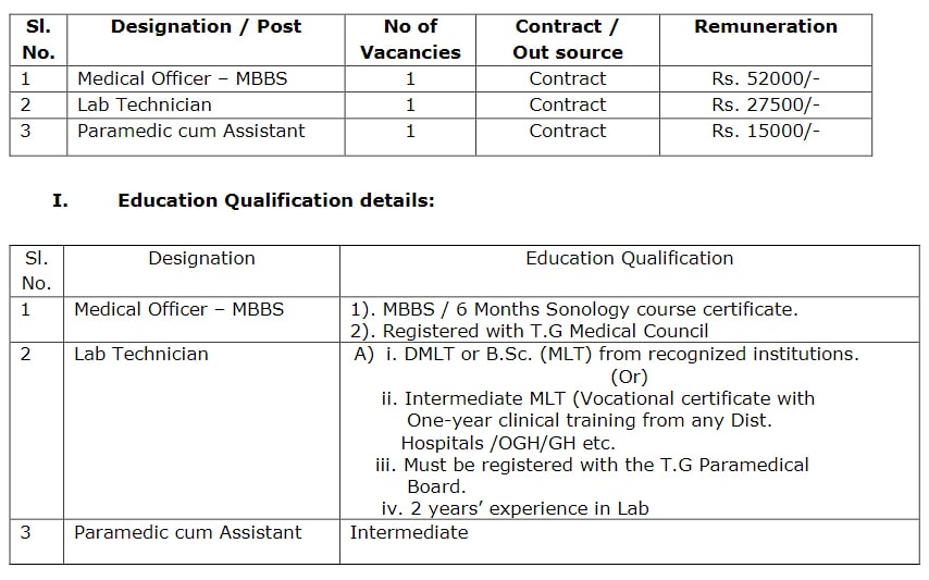 Read more about the article Medical Officer Jobs 2024 :Lab Technician Paramedic cum Assistant Apply now “