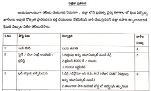 Read more about the article Outsourcing jobs in Telangana 2024 : 33 District wise in medical collages