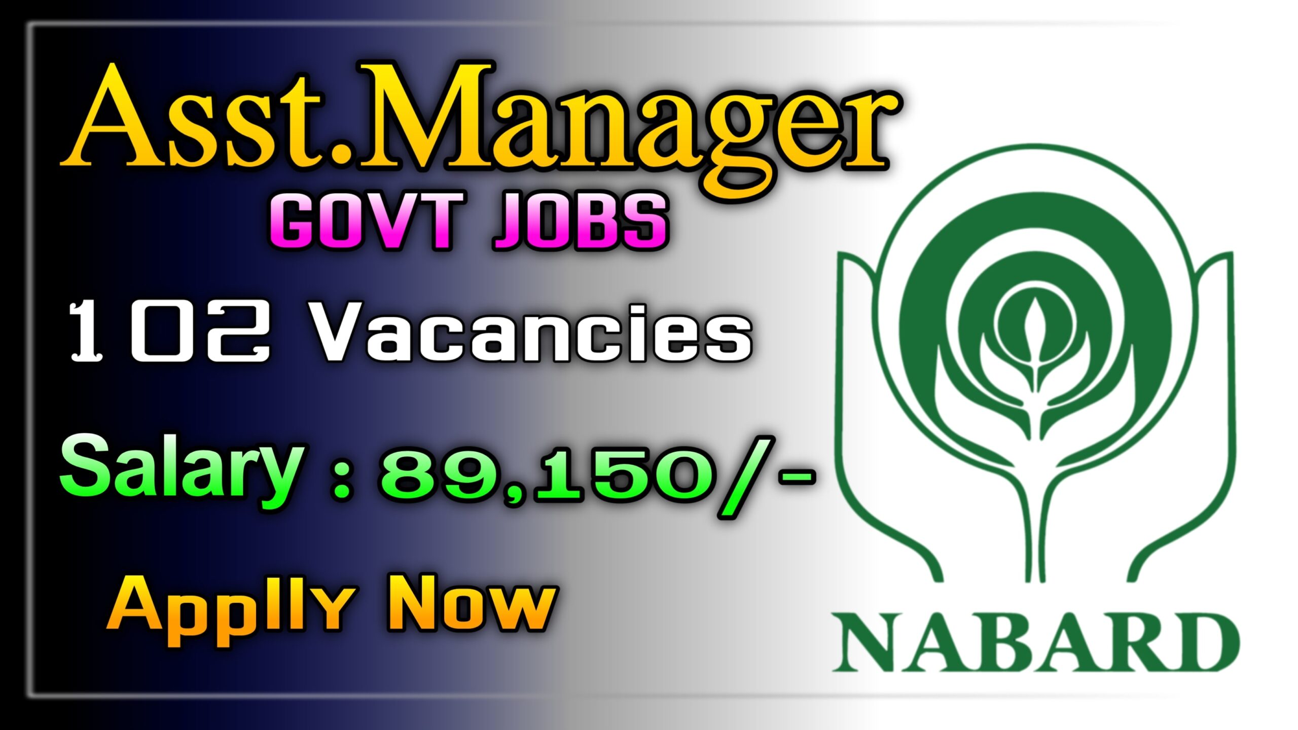 You are currently viewing NABARD Jobs 2024 : Assistant Manager in Grade ‘A’,102 Vacancies Apply now “