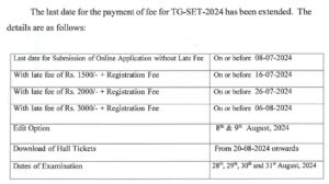 Read more about the article TS-SET 2024 : Extended Application Dates Apply now today Without late fee”