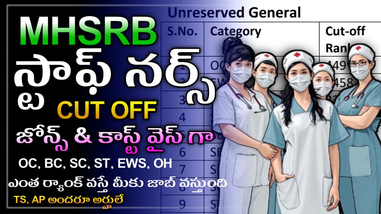 You are currently viewing MHSRB 2050 Nursing Officer Jobs Cut off Ranks 2024 : pdf Download Now !