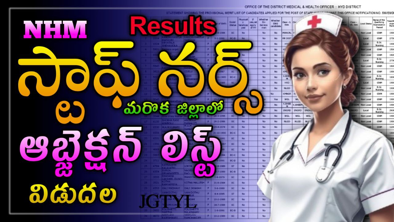 You are currently viewing Jagityala Staff nurse Objection List Pdf Download : ANM,GNM,B.Sc Nursing!