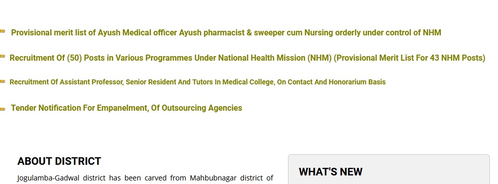 NHM Staff nurse Merit List Pdf 2024 : ANM,GNM,B.Sc Nursing jobs vikarabad District! 