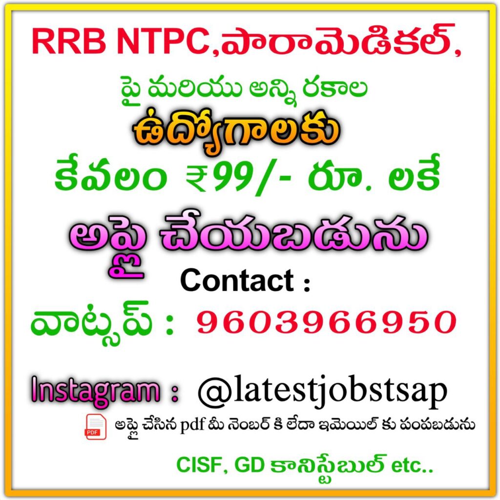 RRB NTPC 8113 Jobs 2024