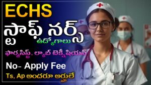 Read more about the article ECHS staff nurse jobs 2025 : Apply now no fee Application form notification pdf